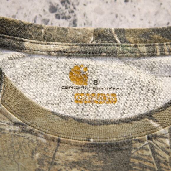 Vintage Carhartt K285 977 Realtree FADED Camo Long Sleeve Pocket Shirt Small - Picture 4 of 11